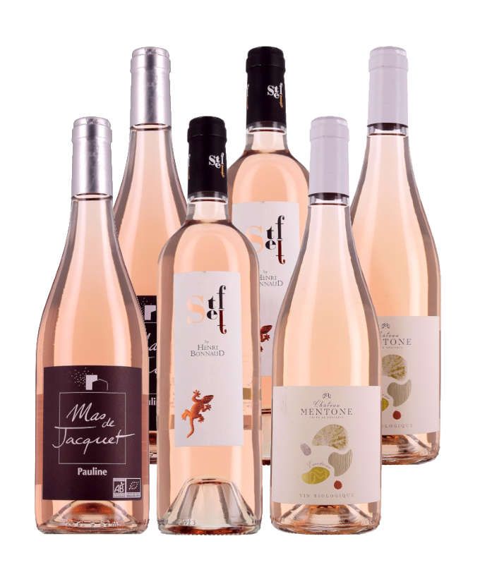 Rosés 100% bios 6 bouteilles