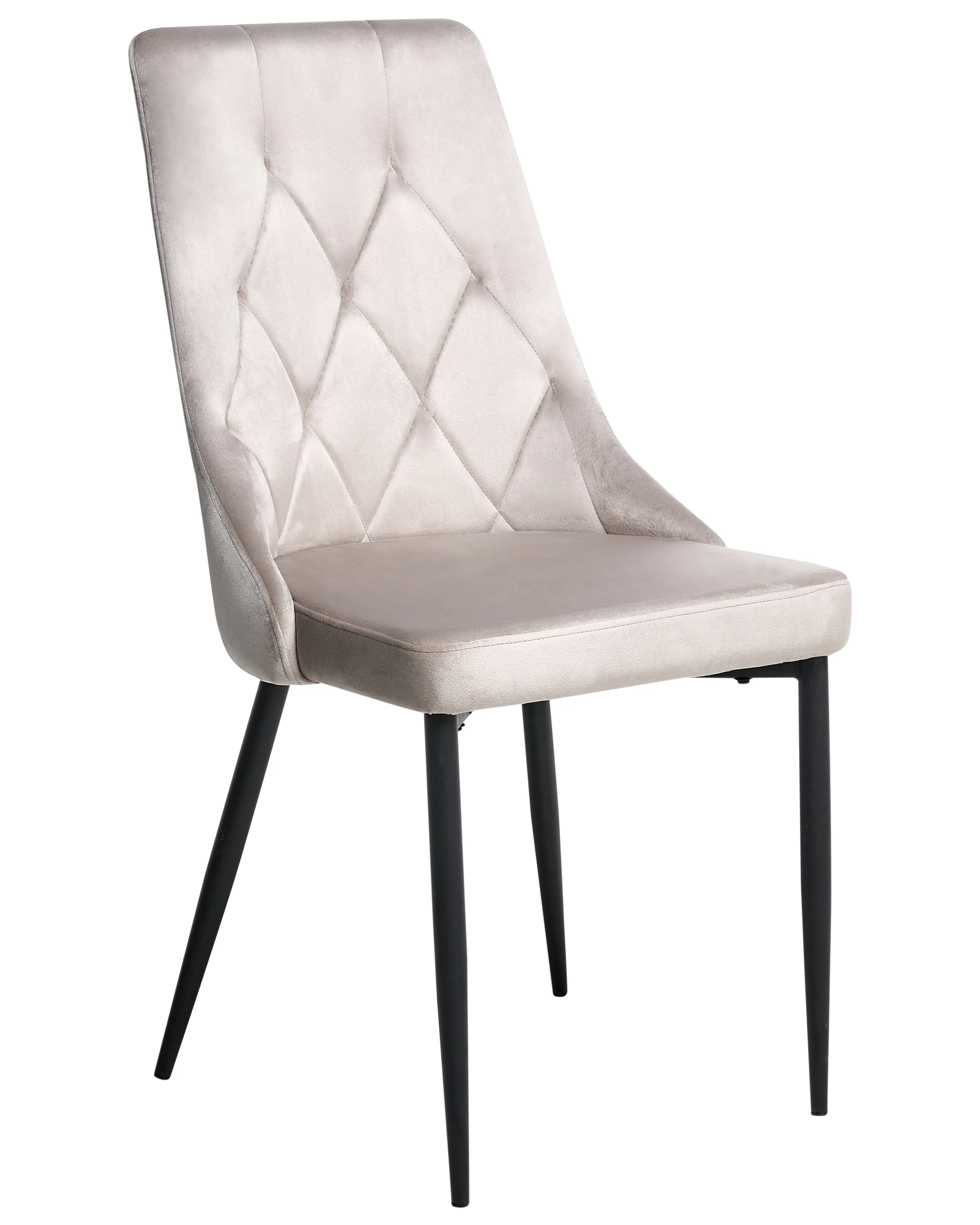 Set van 2 eetkamerstoelen AVENIR Fluweel Taupe