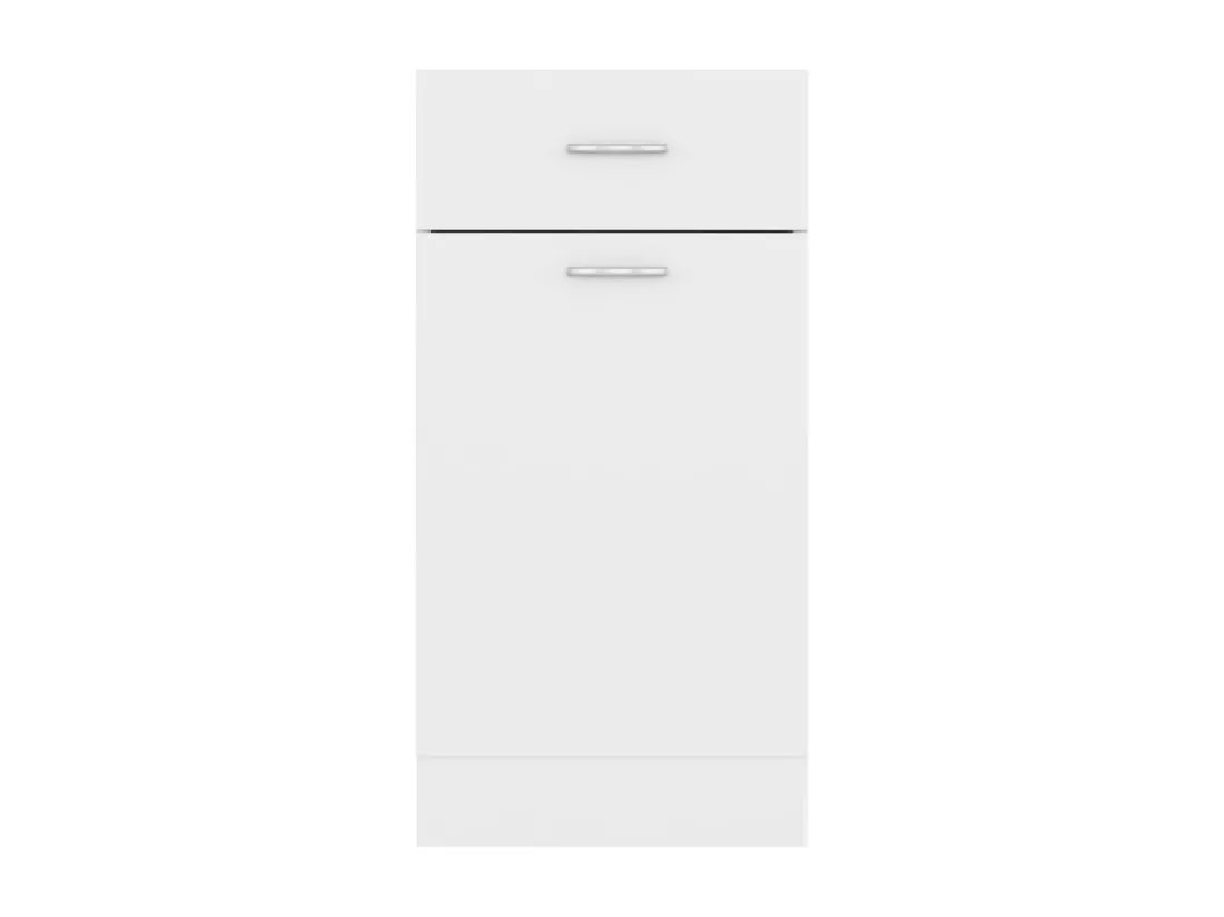 Armoire de plancher à tiroir Blanc 40x46x81,5cm Bois ingénierie