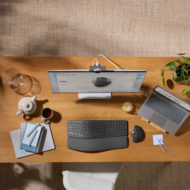 Logitech MX Ergo S Advanced trådløs trackball-mus (sort)