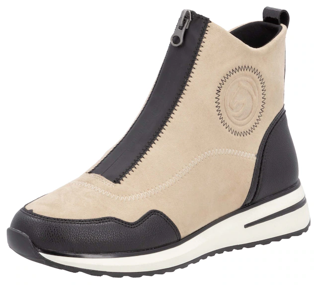 Remonte Slip-On Sneaker  , Keilabsatz, Boots, Stiefelette mit praktischer Anziehlasche