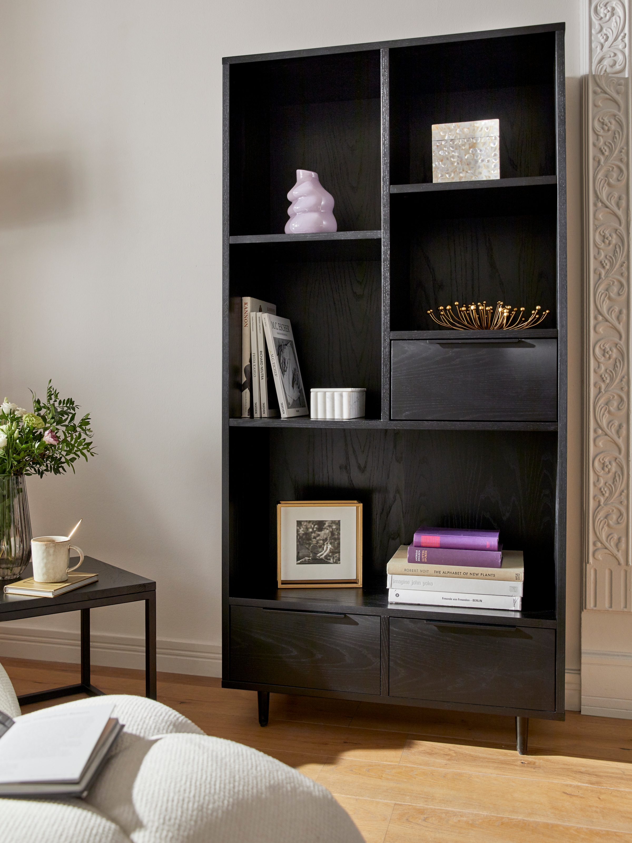 LeGer Home by Lena Gercke Highboard »Priya, TOPSELLER!, OTTOs Choice« aus MDF Holz, mit Metallfüssen- und Griffen, Breite 80 cm