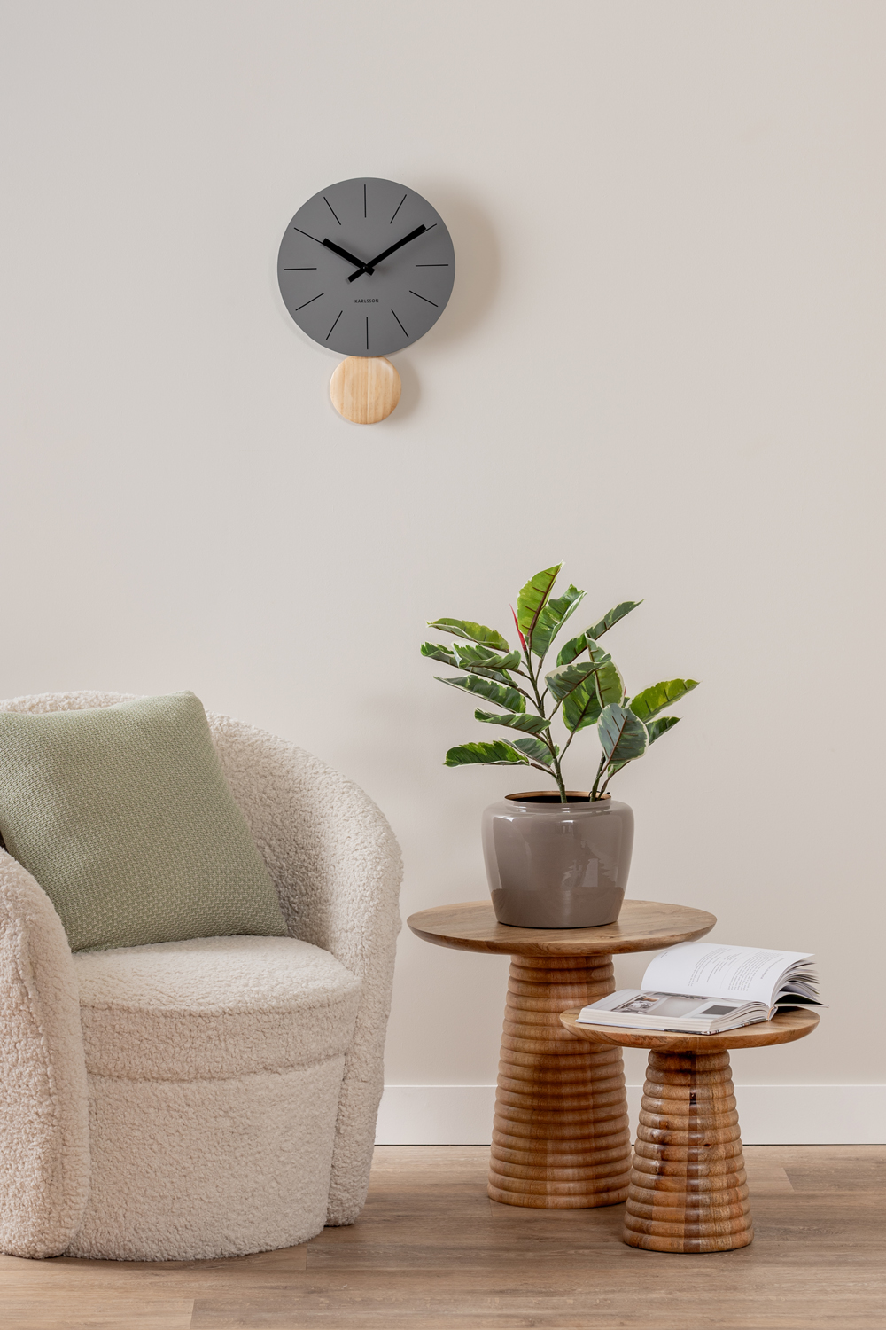 Side table Force layered base mango wood