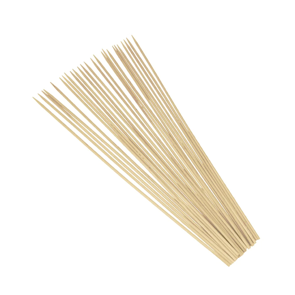 100 brochettes en bois 30 cm Metaltex