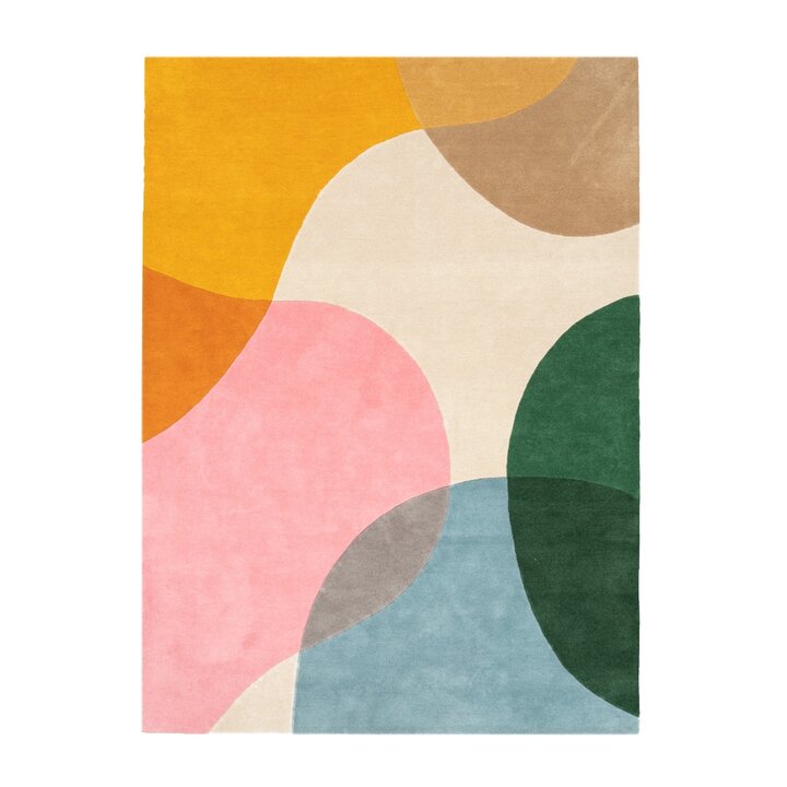 Wollen abstract vloerkleed - Clarice Multicolor