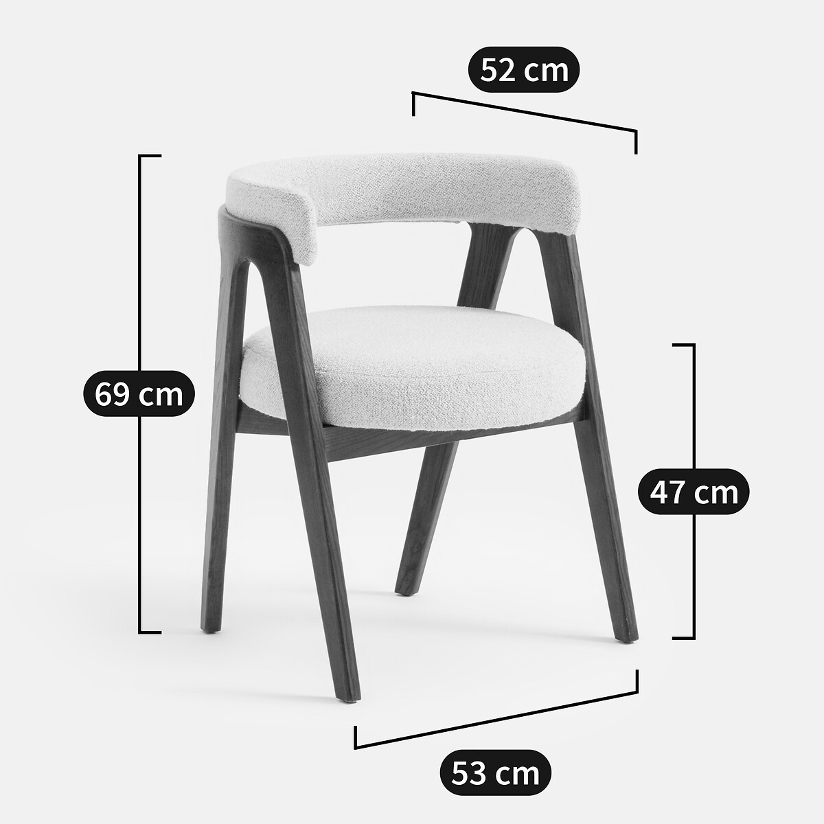 LA REDOUTE INTERIORS<br>Cadeira de mesa vintage Valentina