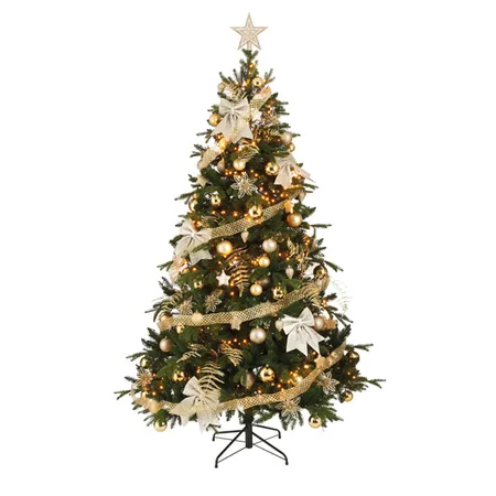 Edelman Deko-Set für Christbaum, gold, 100-teilig