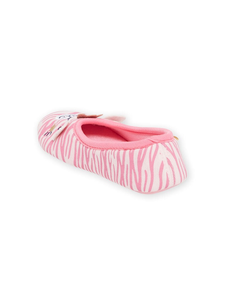 Ballerines roses à imprimé zèbre