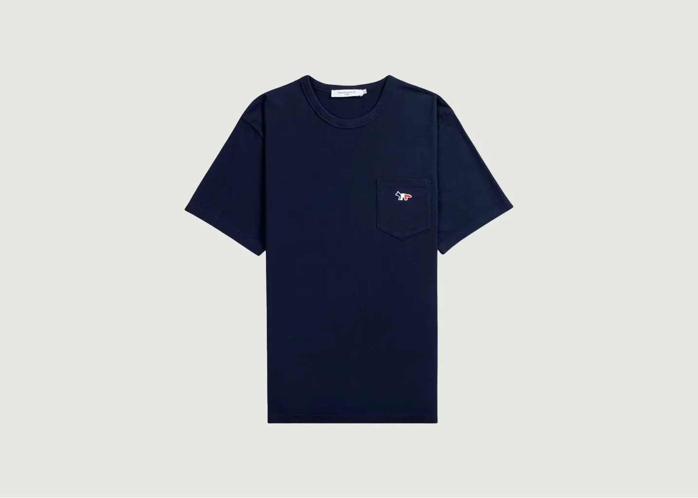 T-shirt Tricolor Fox Patch Maison Kitsuné