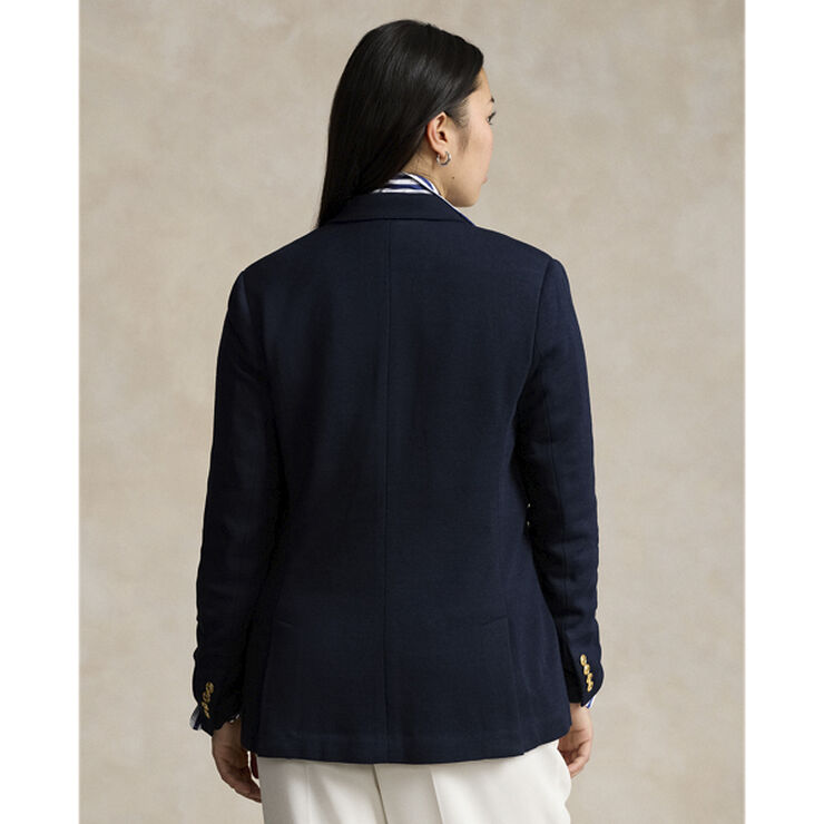Polo Ralph Lauren Knit Double-Breasted Blazer Navy