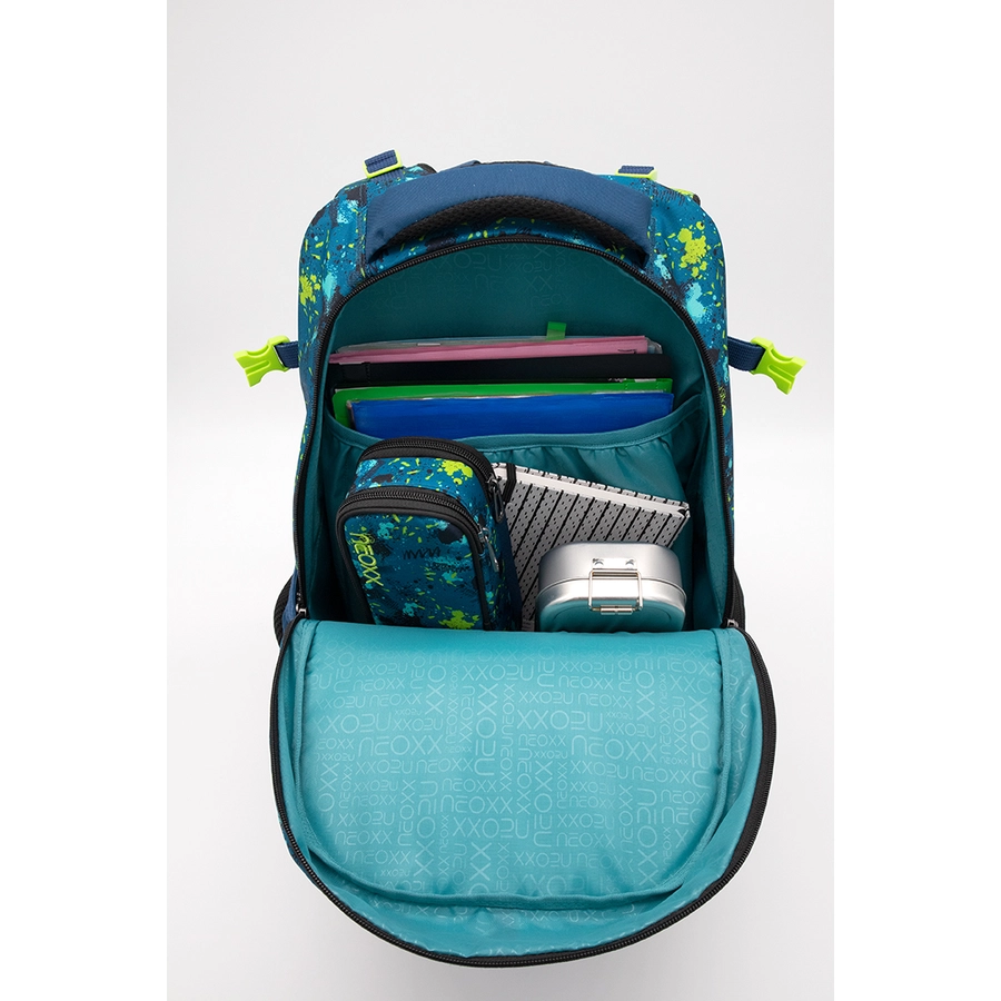 neoxx Active Schulrucksack Petrol Extreme