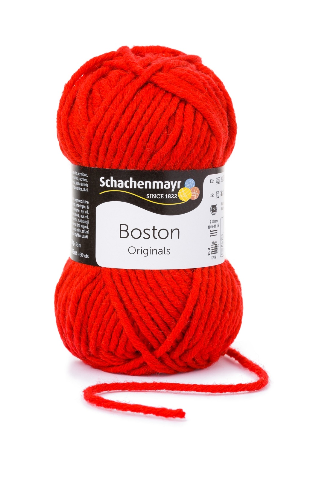 Handstrickgarn BOSTON - feuer - 50g