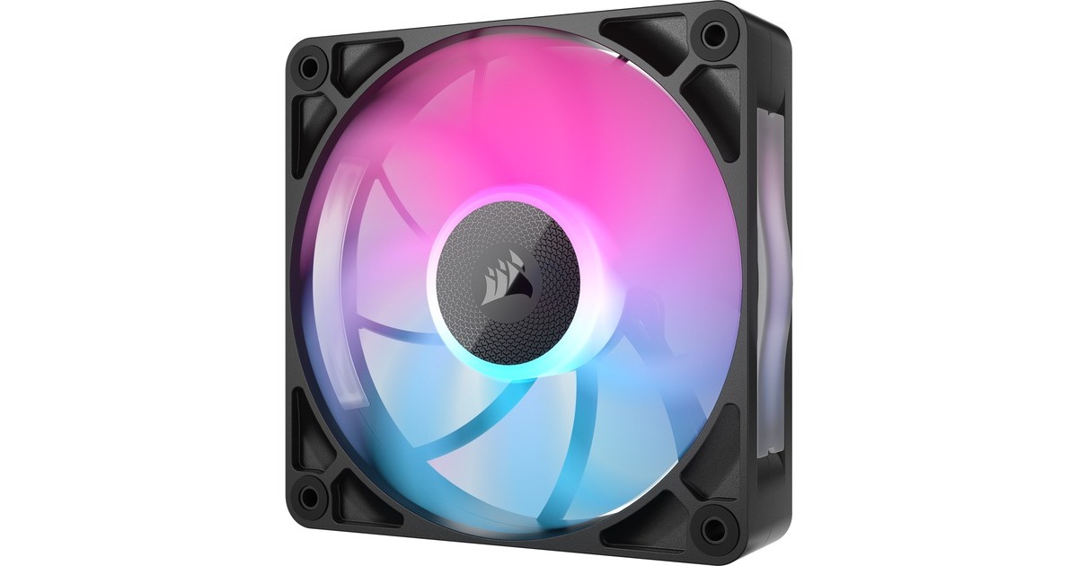 CorsairRX120 MAX RGB case fan  (Zwart, 120 x 120 x 30 mm, PWM)