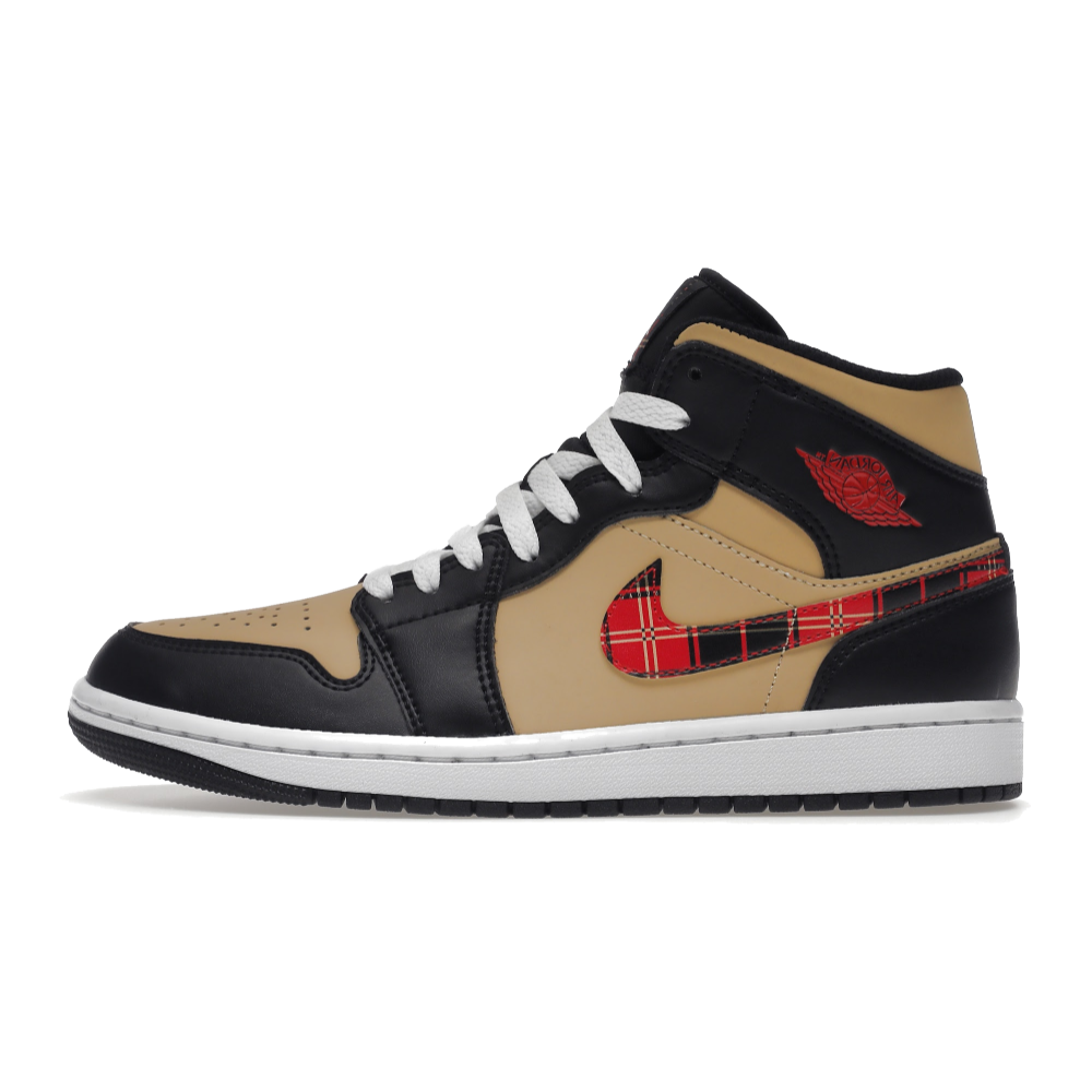 Air Jordan 1 Mid Tartan Swoosh