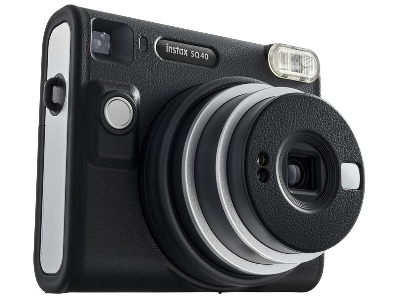 Fujifilm Fotokamera Instax Square SQ40 Schwarz Erfassen Sie Ihr wahres Ich – Must-Have Kamera mit Nostalgie-Feeling