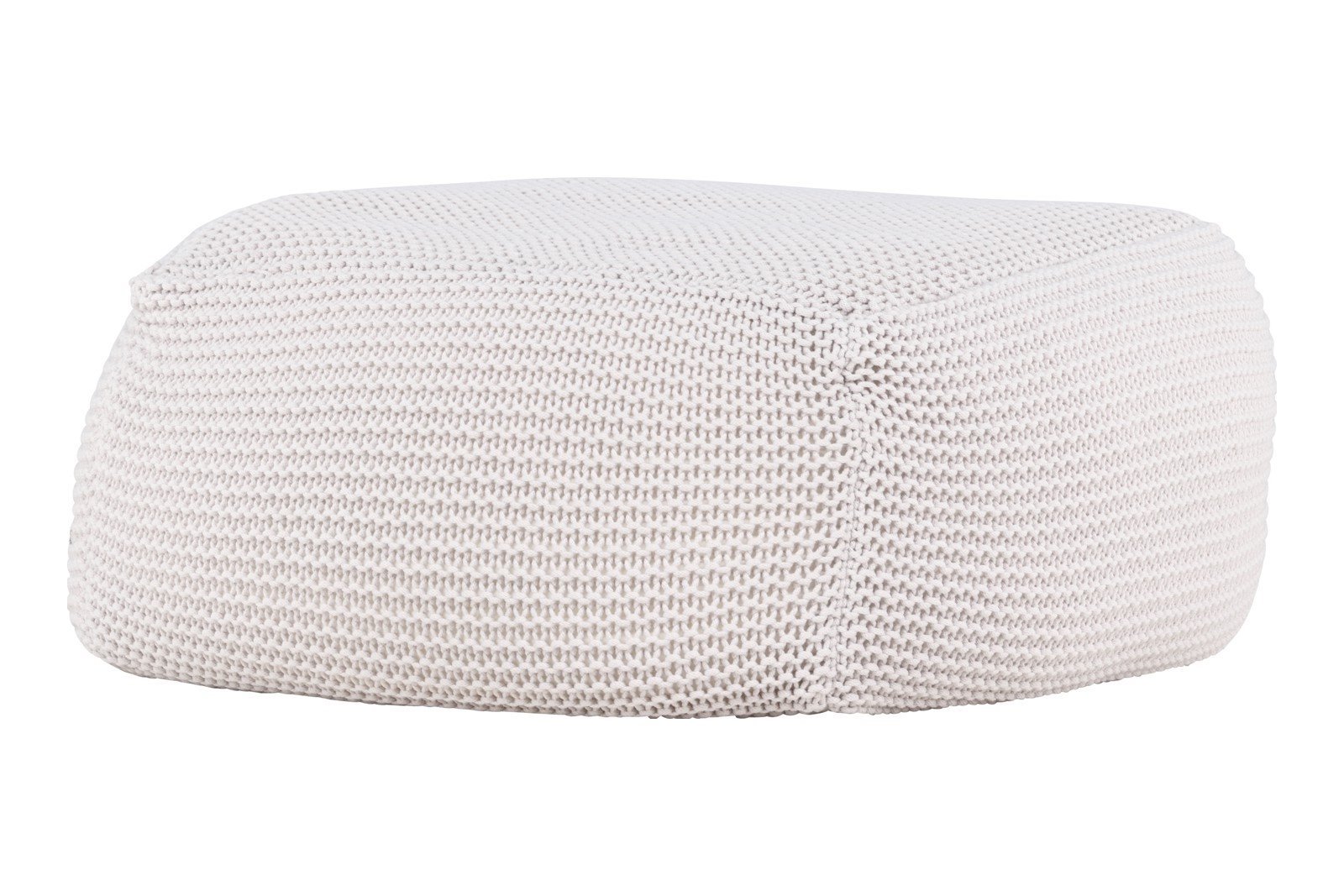 Luca puff 60x60cm, hvit\n