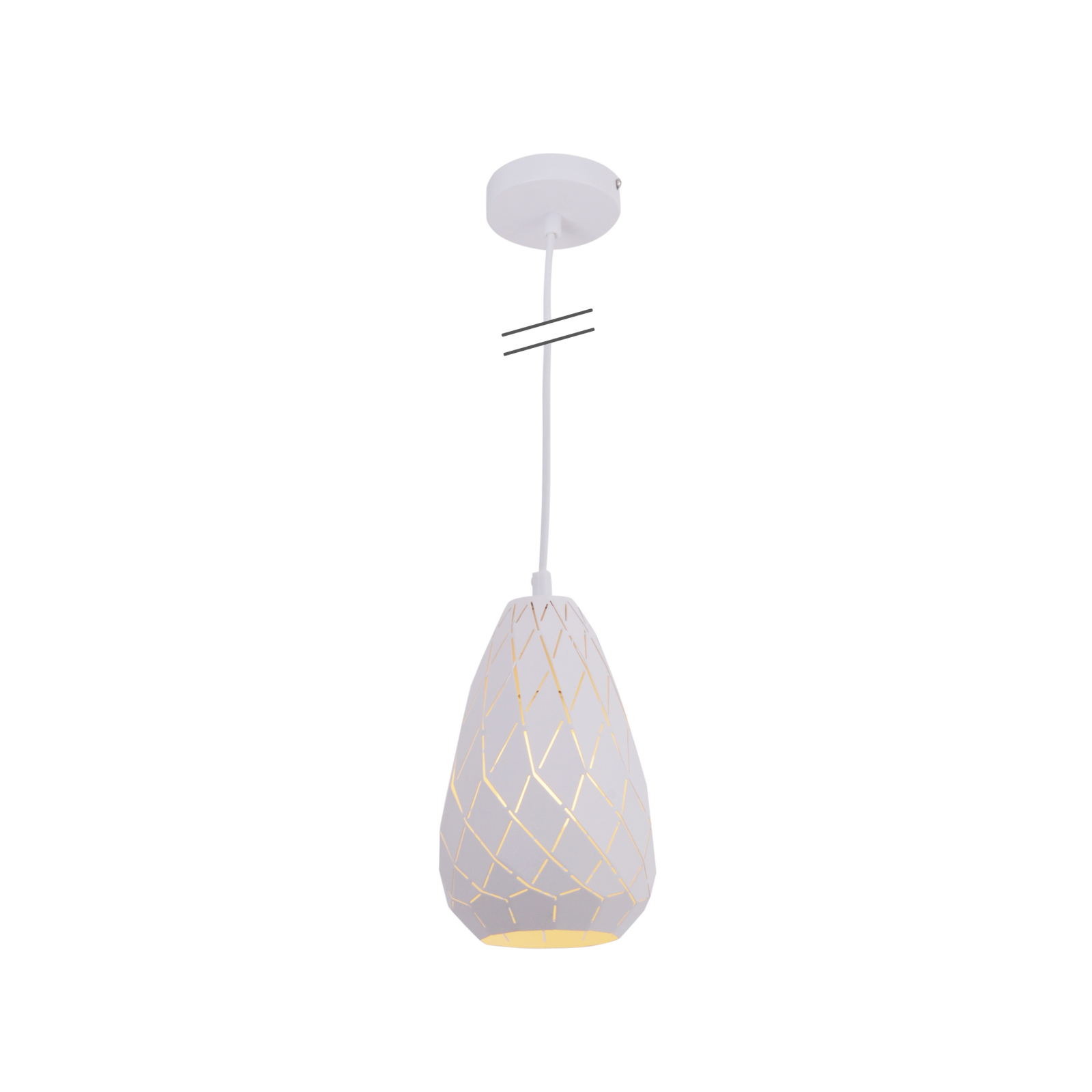 Pendelleuchte ALISON - weiß - 123 cm