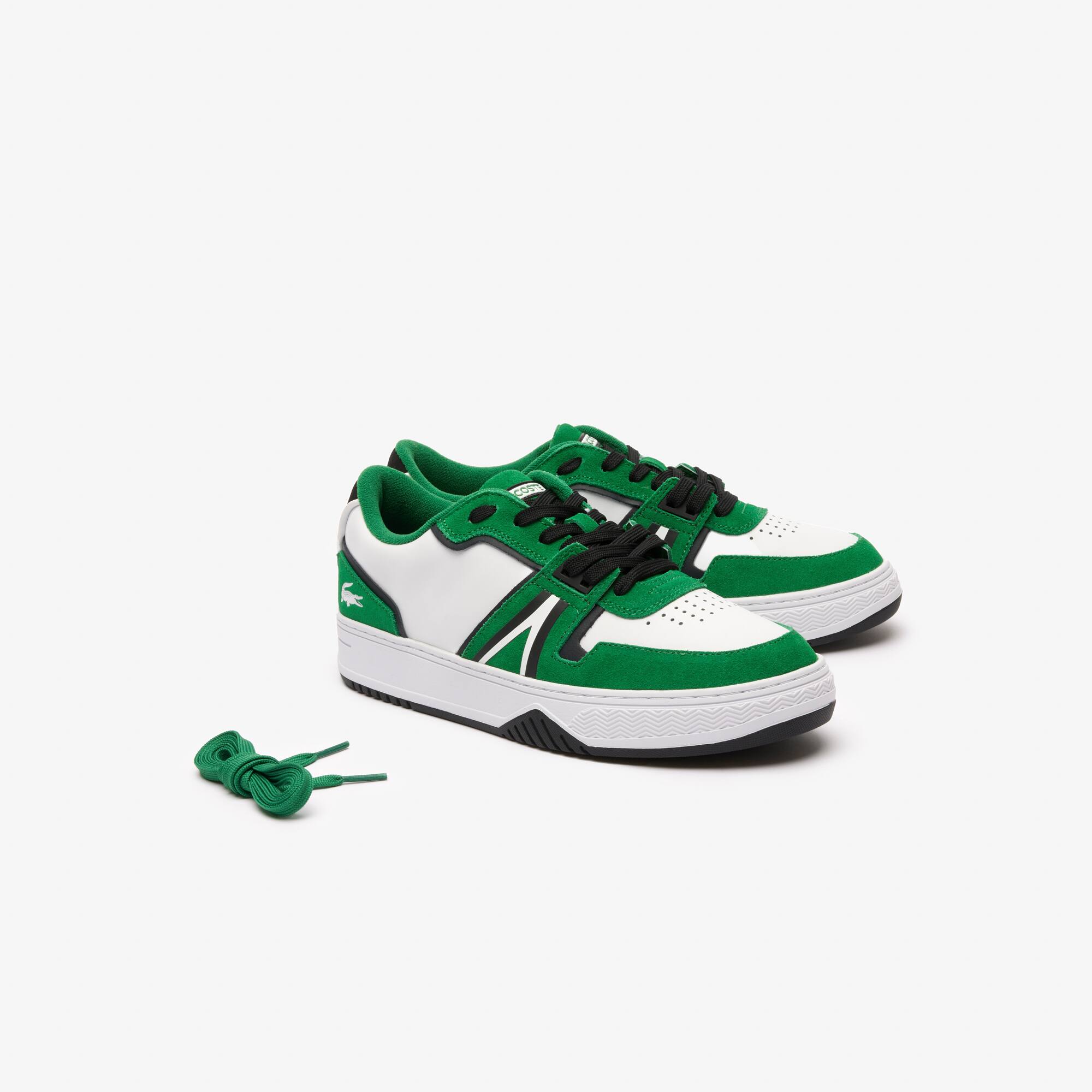 Sneakers L001 homme en cuir enduit Sneakers - Blanc - Lacoste - Homme