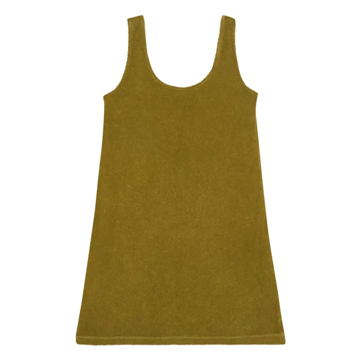SMALLABLE BASICS Robe Courte éponge | Vert olive