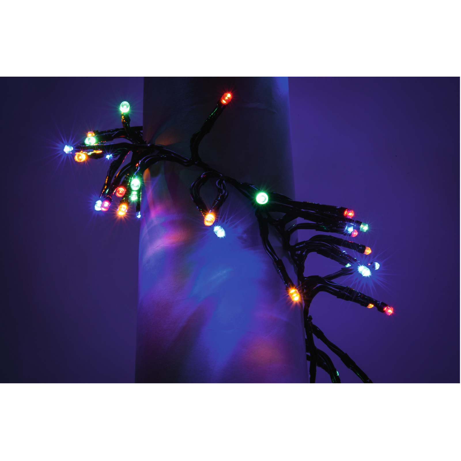Lichterkette Cluster 800 LED multicolor, 8 m