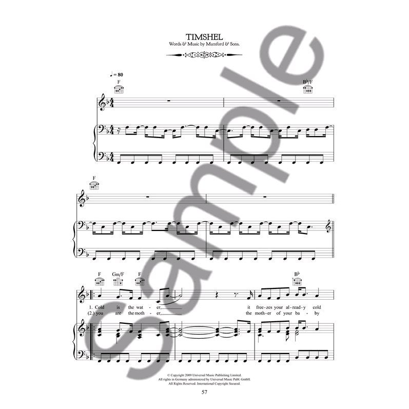 Wise Publications - Mumford & Sons: Sigh No More (PVG)