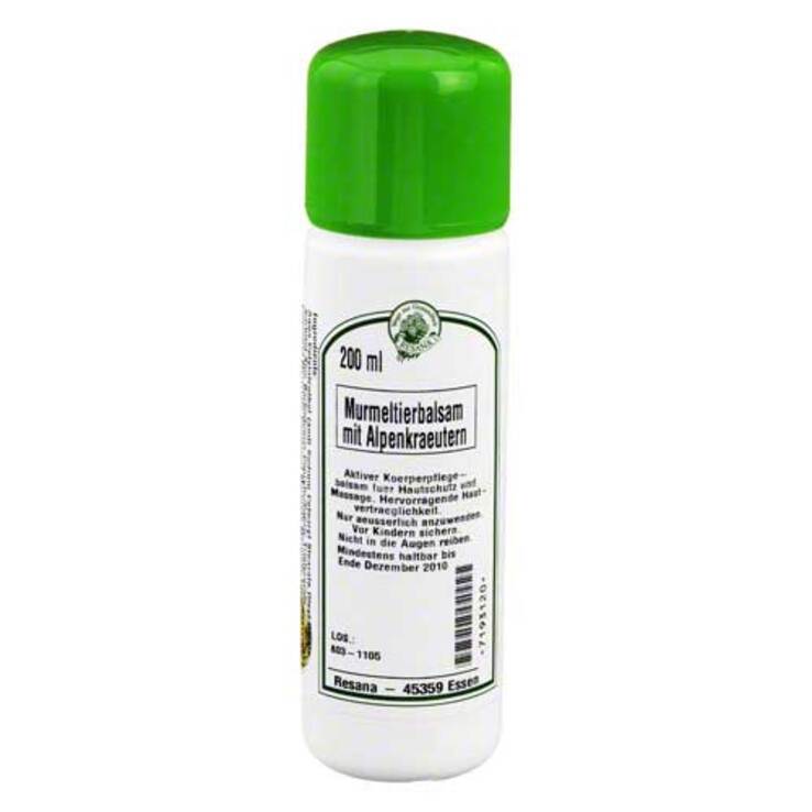 Murmeltierbalsam mit Alpenkräuter, 200 ml