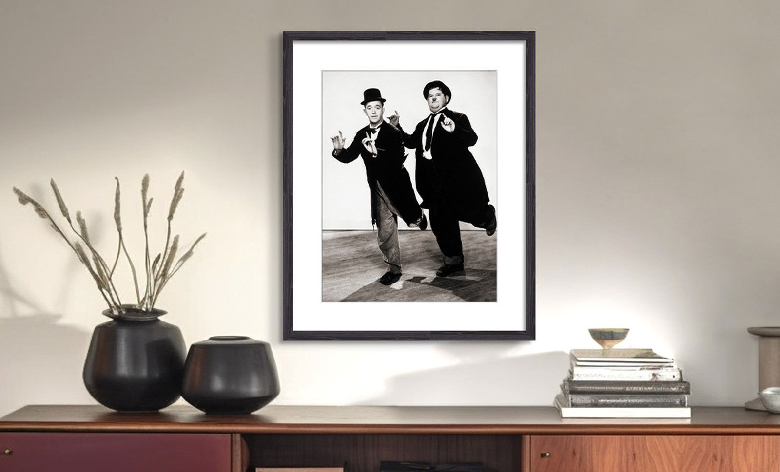 Laurel & Hardy in Way Out West by Classic Collection I - Darlings - Small Limited Edition. 30x40.