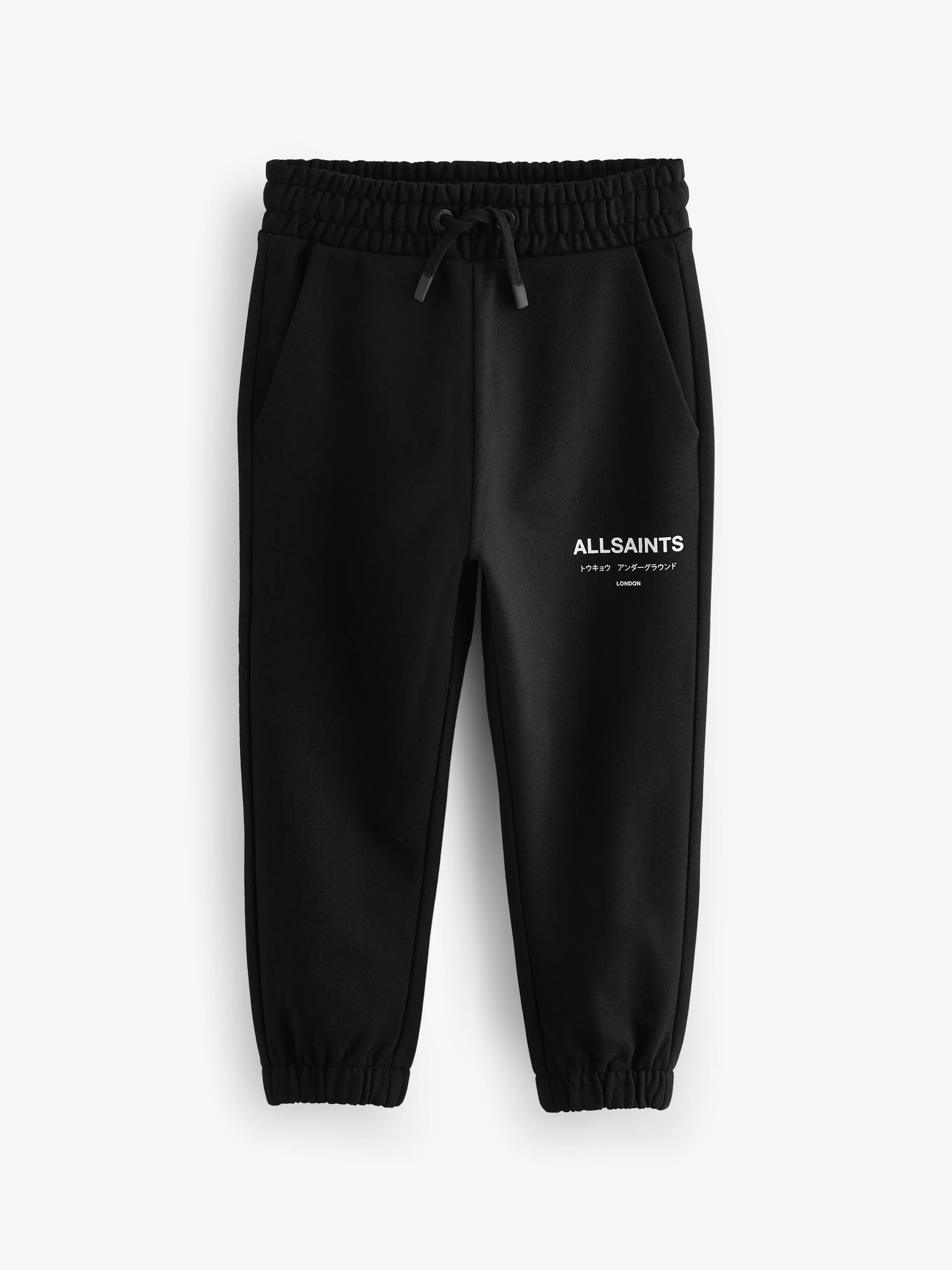 Zwart - smALLSAINTS Underground rechte joggingbroek met omslag van 100% katoen