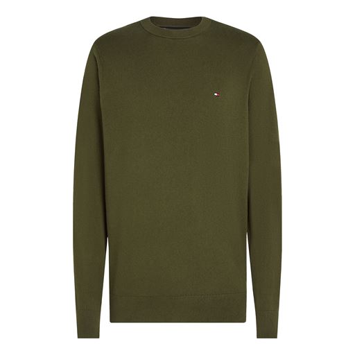 Tommy Hilfiger Pima Pullover, Army Green, L