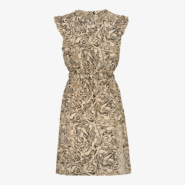 TwoDay beige dames jurk met print