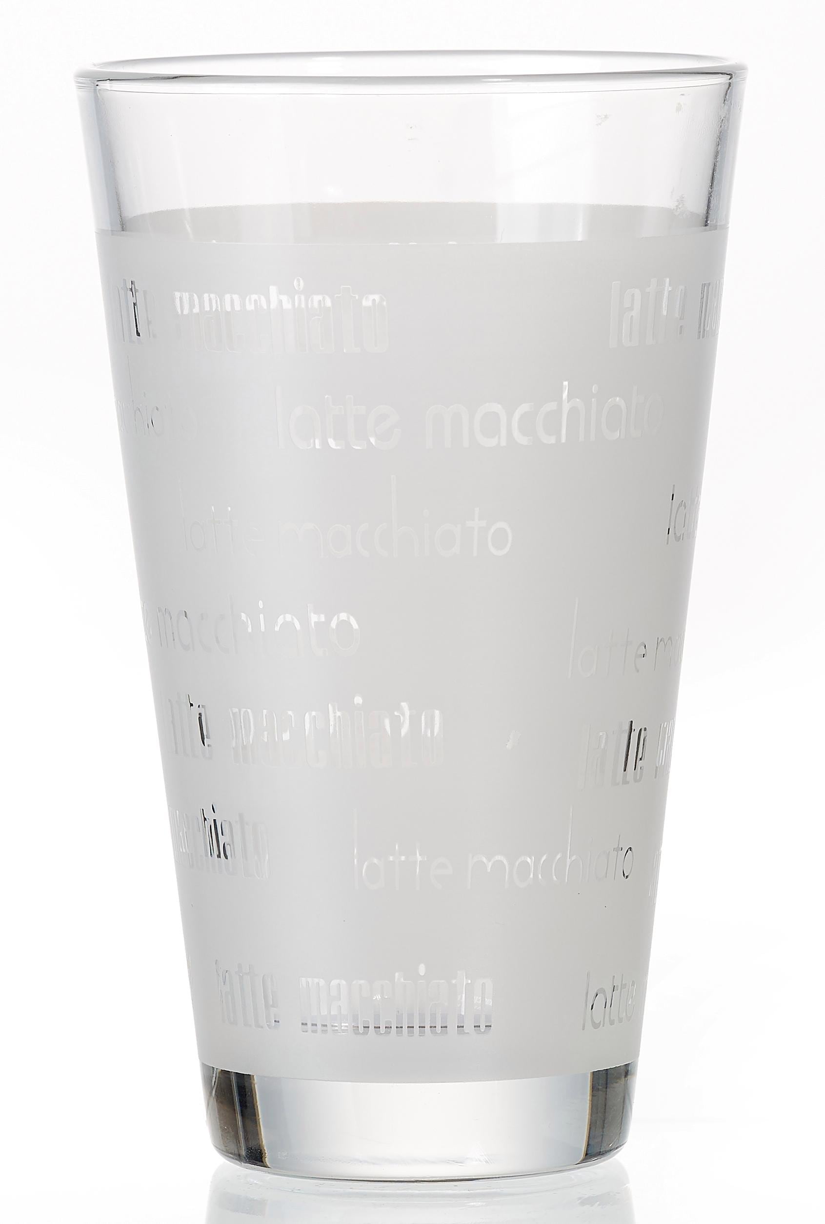 Ritzenhoff & Breker Latte-Macchiato-Glas »Chicco« Schrift-Dekor, 4-teilig