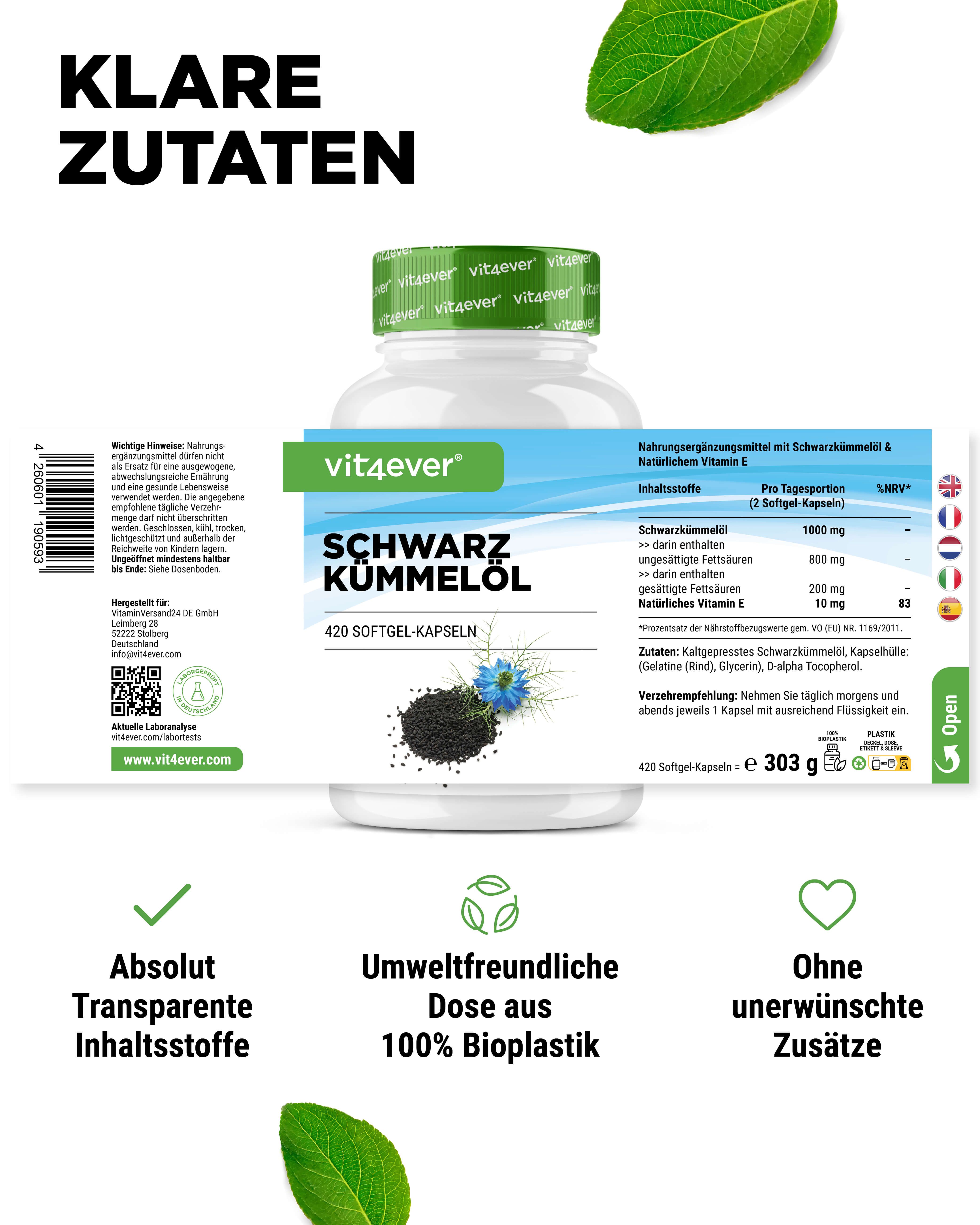 vit4ever Schwarzkümmelöl