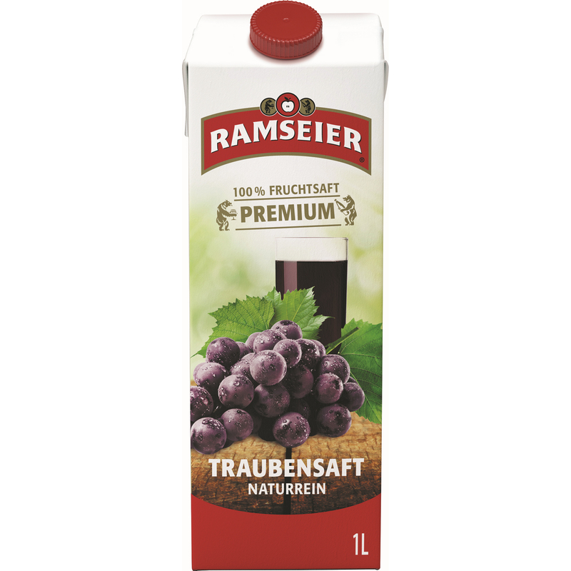 Ramseier Premium Traubensaft, 100 cl, 4 Stück