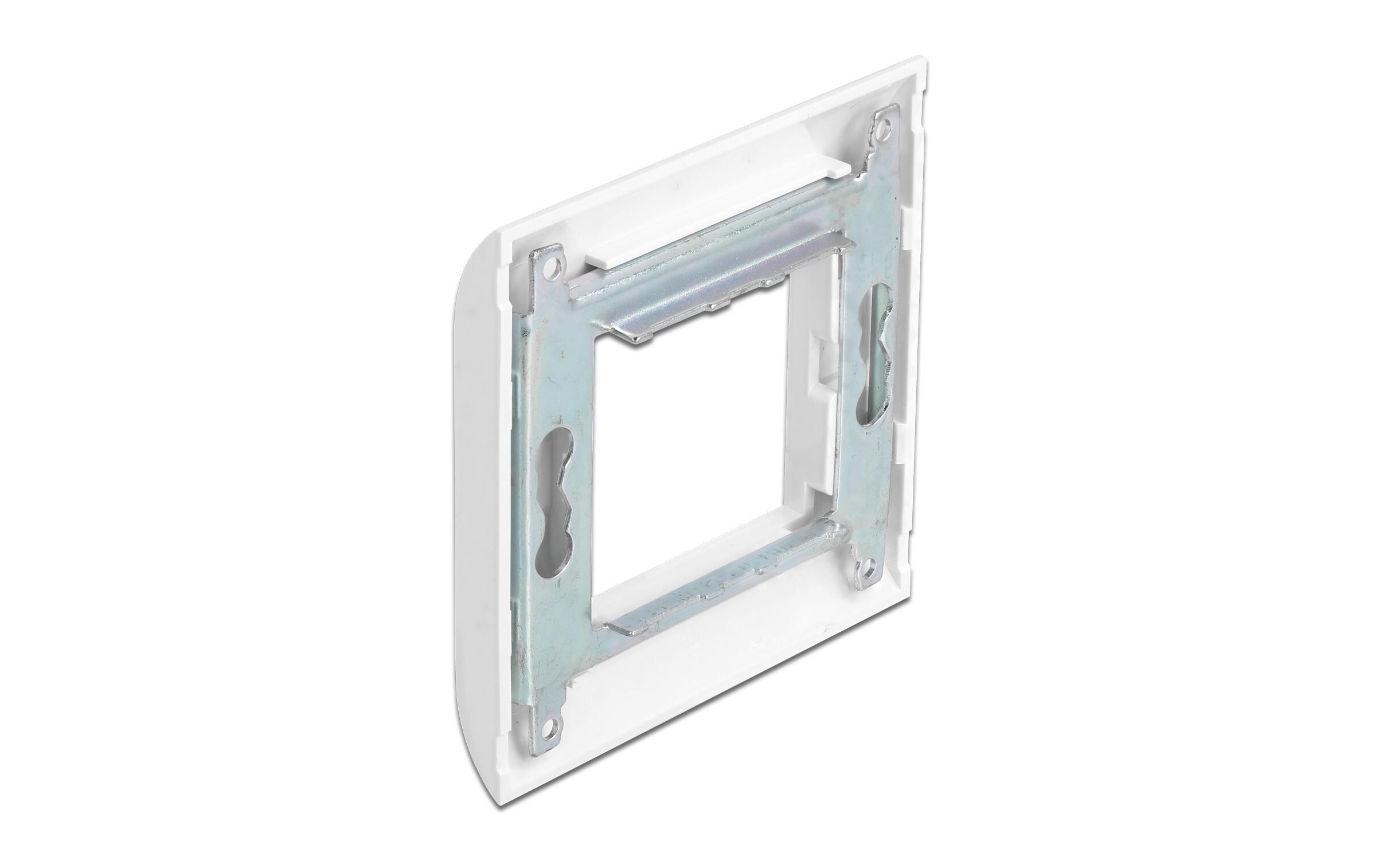 Easy 45 Modulträger mit Abdeckrahmen 80 x 80 mm, WeissDelock Easy 45 Modulträger mit Abdeckrahmen 80 x 80 mm weiss