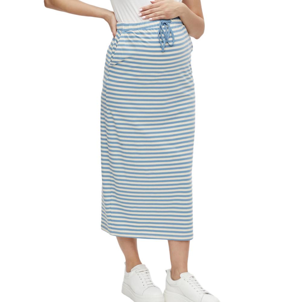 Mamalicious Jupe Blanc/Bleu Femme Mamalicious Molly