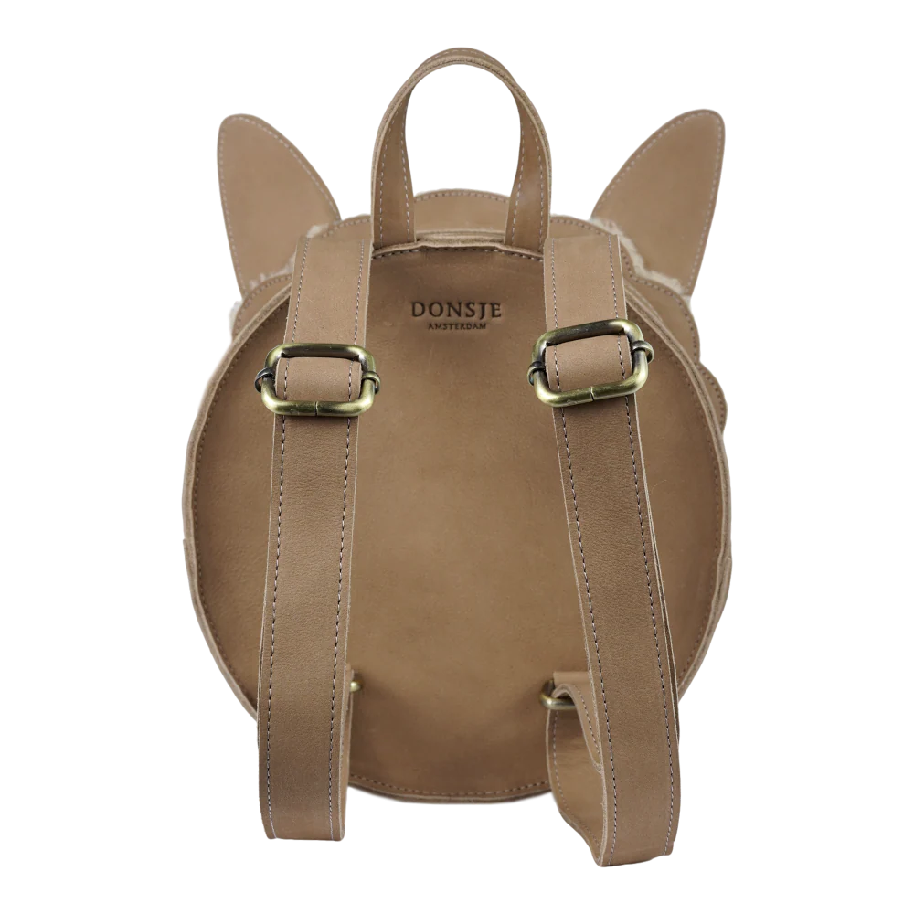 Umi Schoolbag | Alpaca | Beige Curly Faux Fur