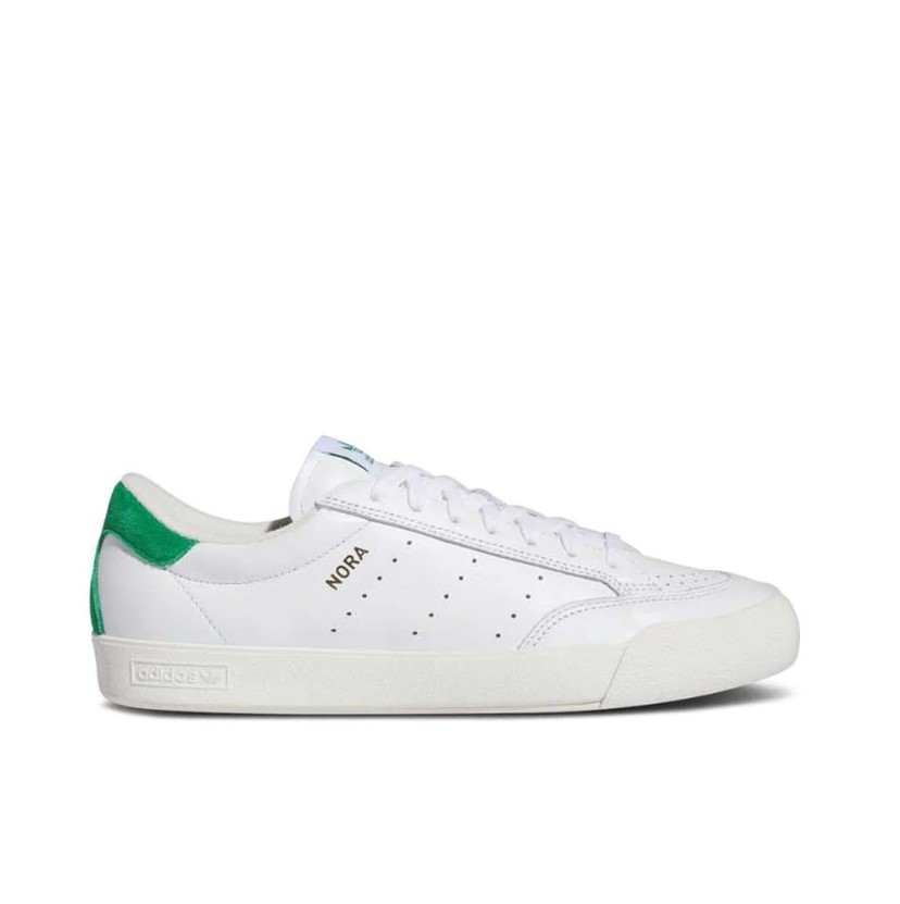 Adidas Skateboarding Nora White White Green 3 US / 35 EU