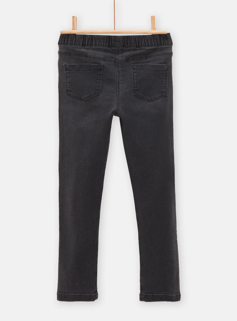 Jegging jean gris pour fille