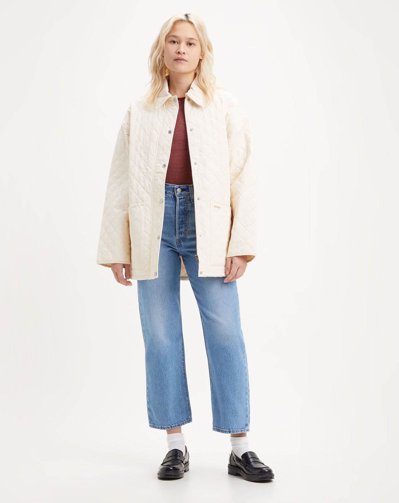 Levi's® Jean Ribcage taille haute bleu moyen
