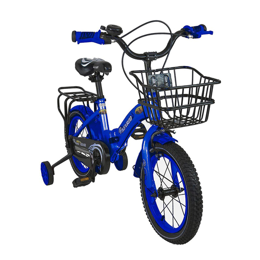 Bicicleta infantil dobrável Airel de 14 polegadas com rodinhas de apoio