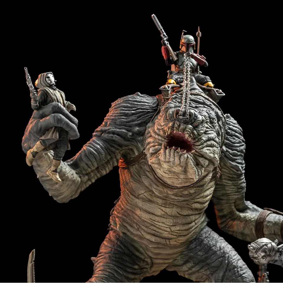 Star Wars - Boba Fett & Rancor Statue Demi Scale 1/20