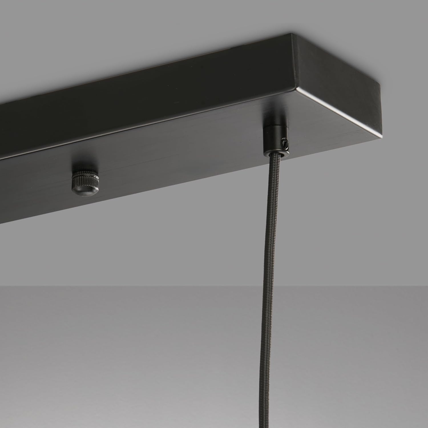 Trio Leuchten Pendelleuchte Robin 310600432, Metall Schwarz matt, Glas rauchfarbig, exkl. 4x E27, Schwarz Matt/Rauchfarbig