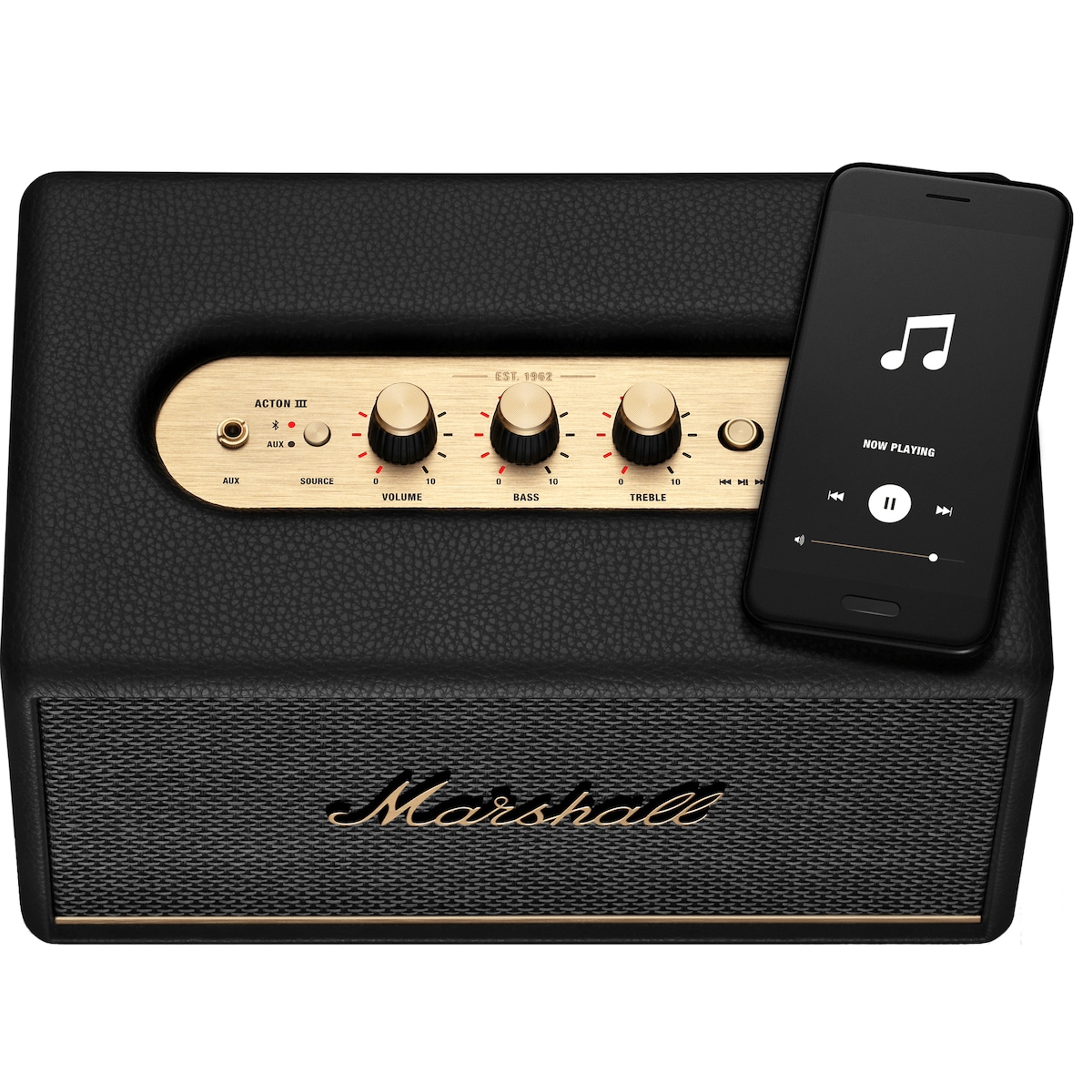 Marshall Acton III Bluetooth høyttaler (sort)