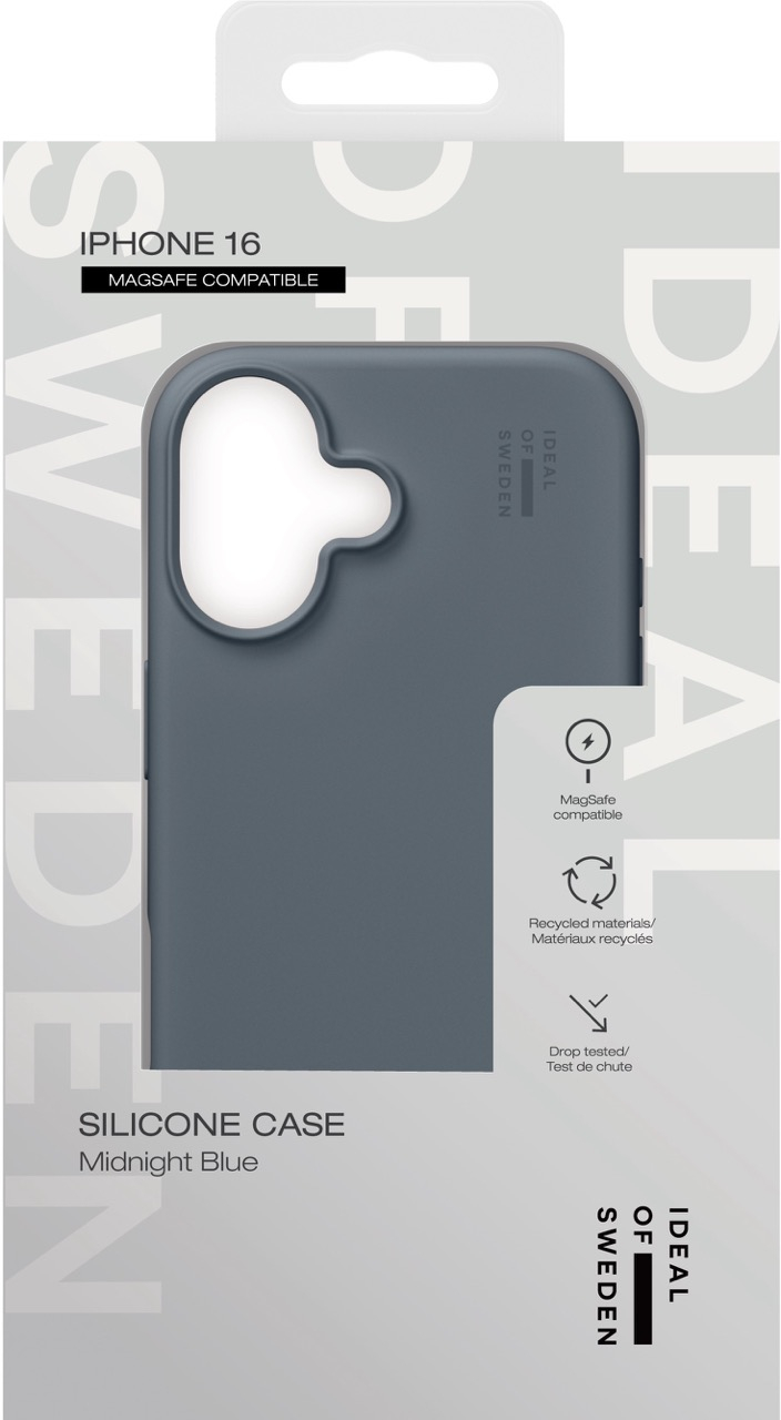 iPhone 16 MagSafe Silikon Hülle Case Recycled (IDSICMS-I2461-411) - Midnight Blue