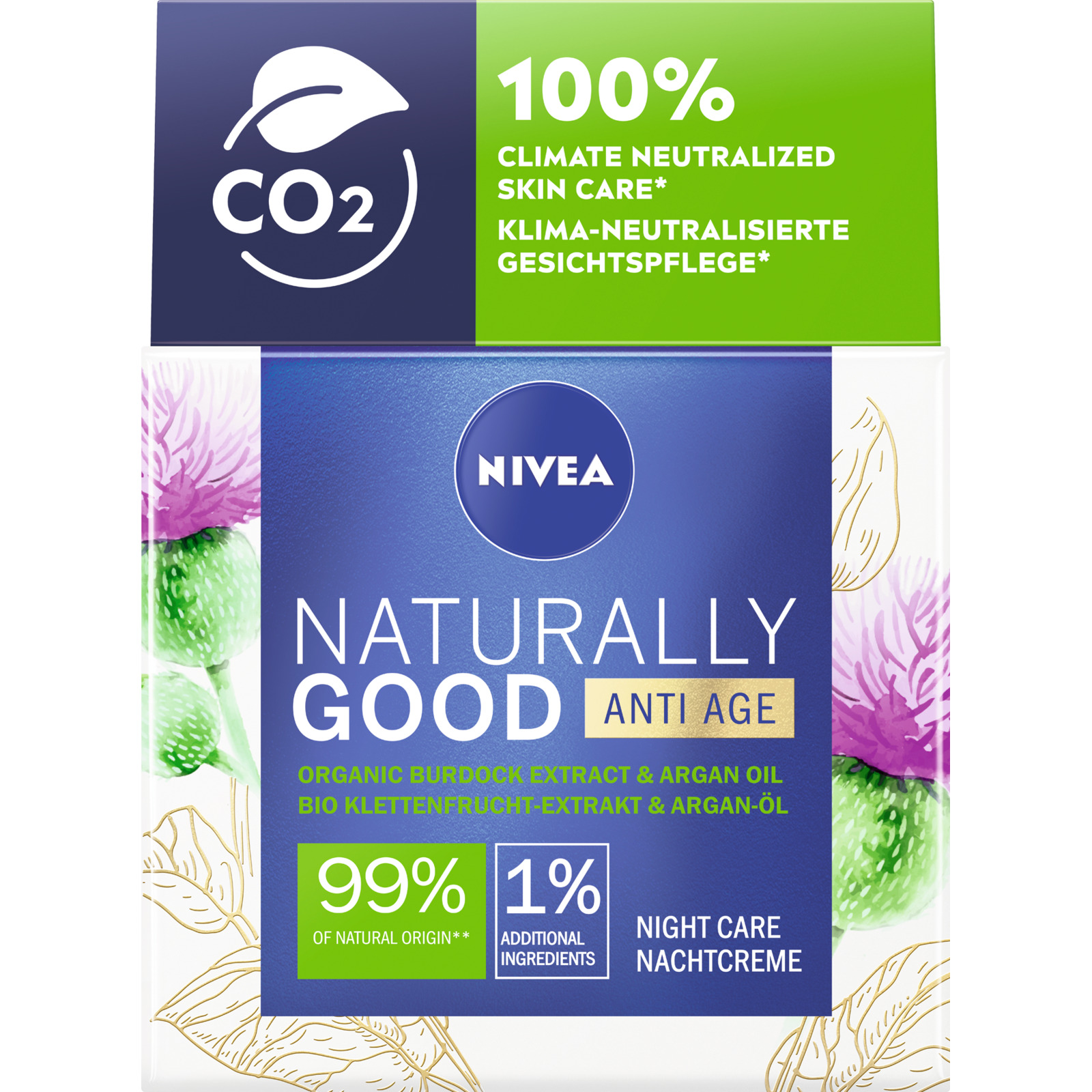 Nivea Anti-Age Nachtcreme Naturally Good 50 ml