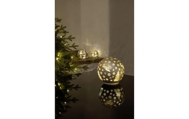 STT LED Dekofigur »Glass Ball« Warmweiss