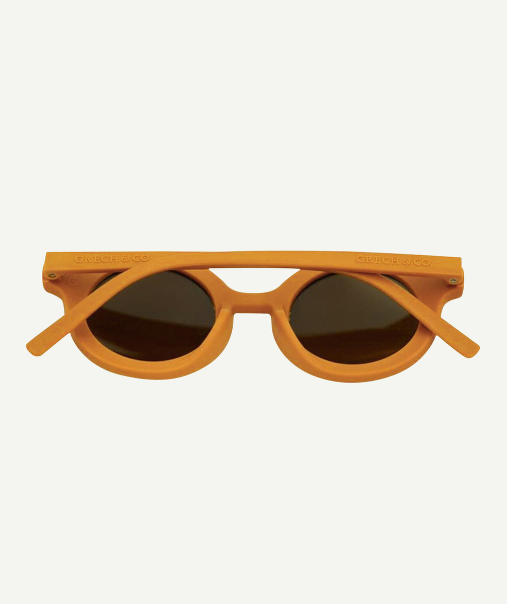 GRECH & CO.LUNETTES DE SOLEIL ORIGINAL RONDES ET CARAMEL