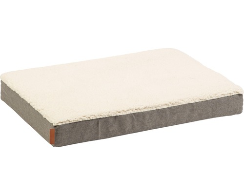 Beeztees Memory Foam Zira ligbedkussen, 75 x 50 x 9 cm, beige