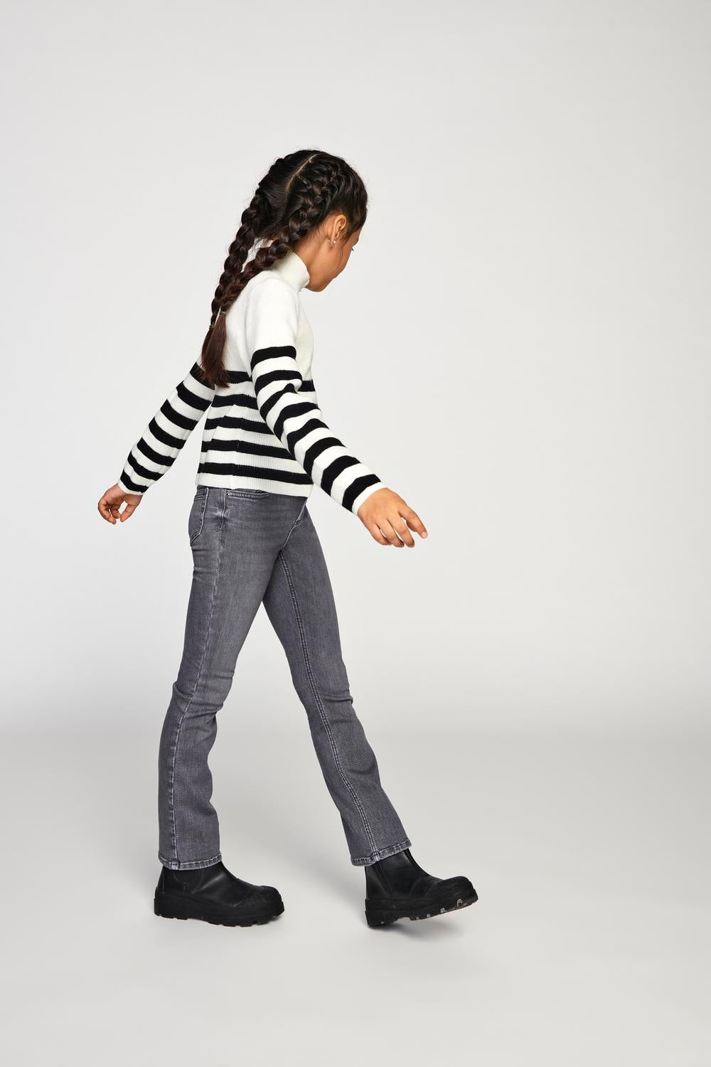 KOGBLUSH Mittlere Taille Ausgestellt Jeans Medium Grey Denim