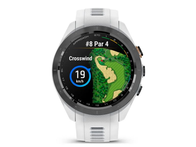 GARMIN Sportuhr Approach S70 White Golf GPS-Sportuhr